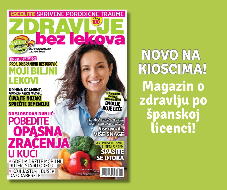 Novi magazin na tržištu: Zdravlje bez lekova - potražite svoj primerak na kioscima!